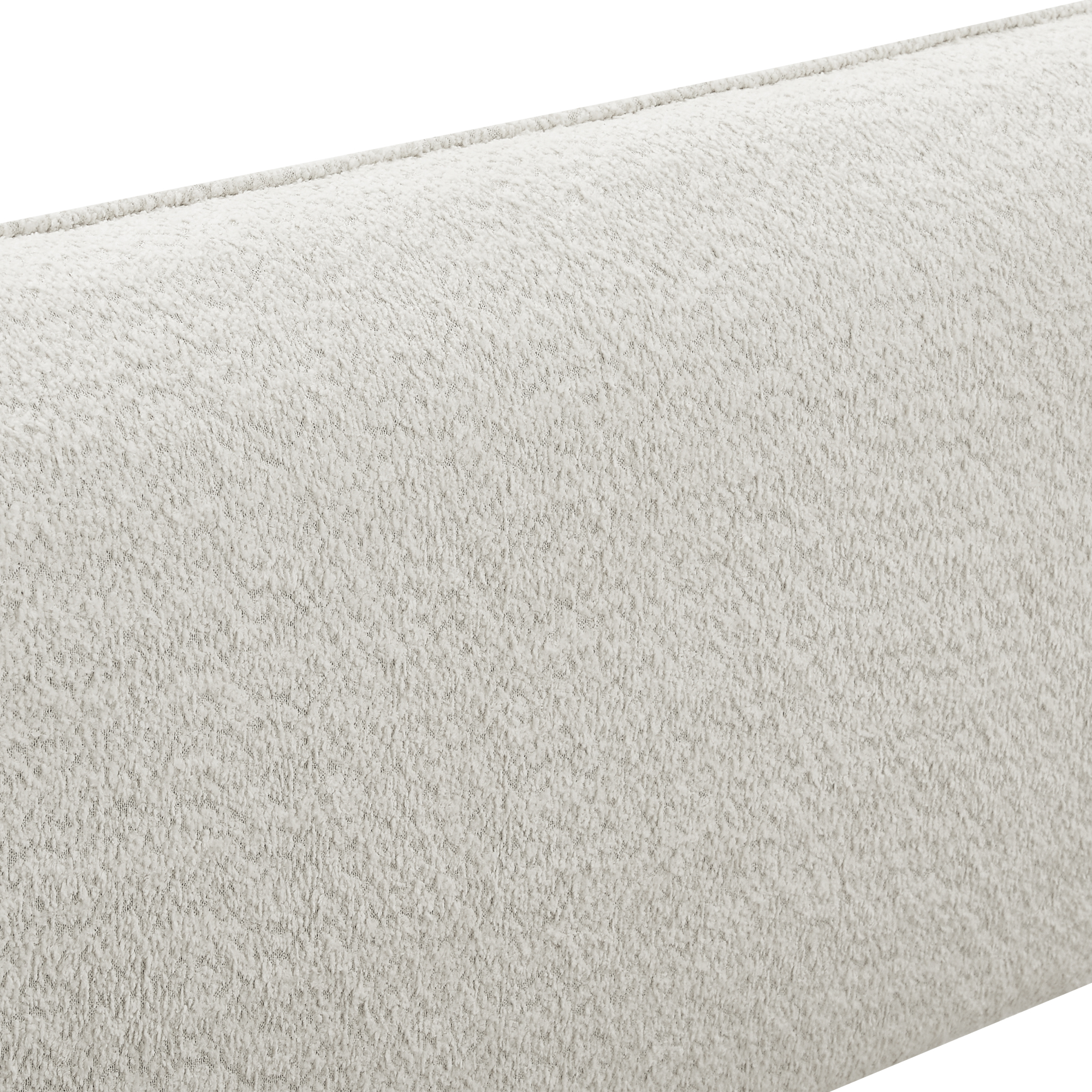 Queen Size Boucle Fabric Upholstered Bed Frame