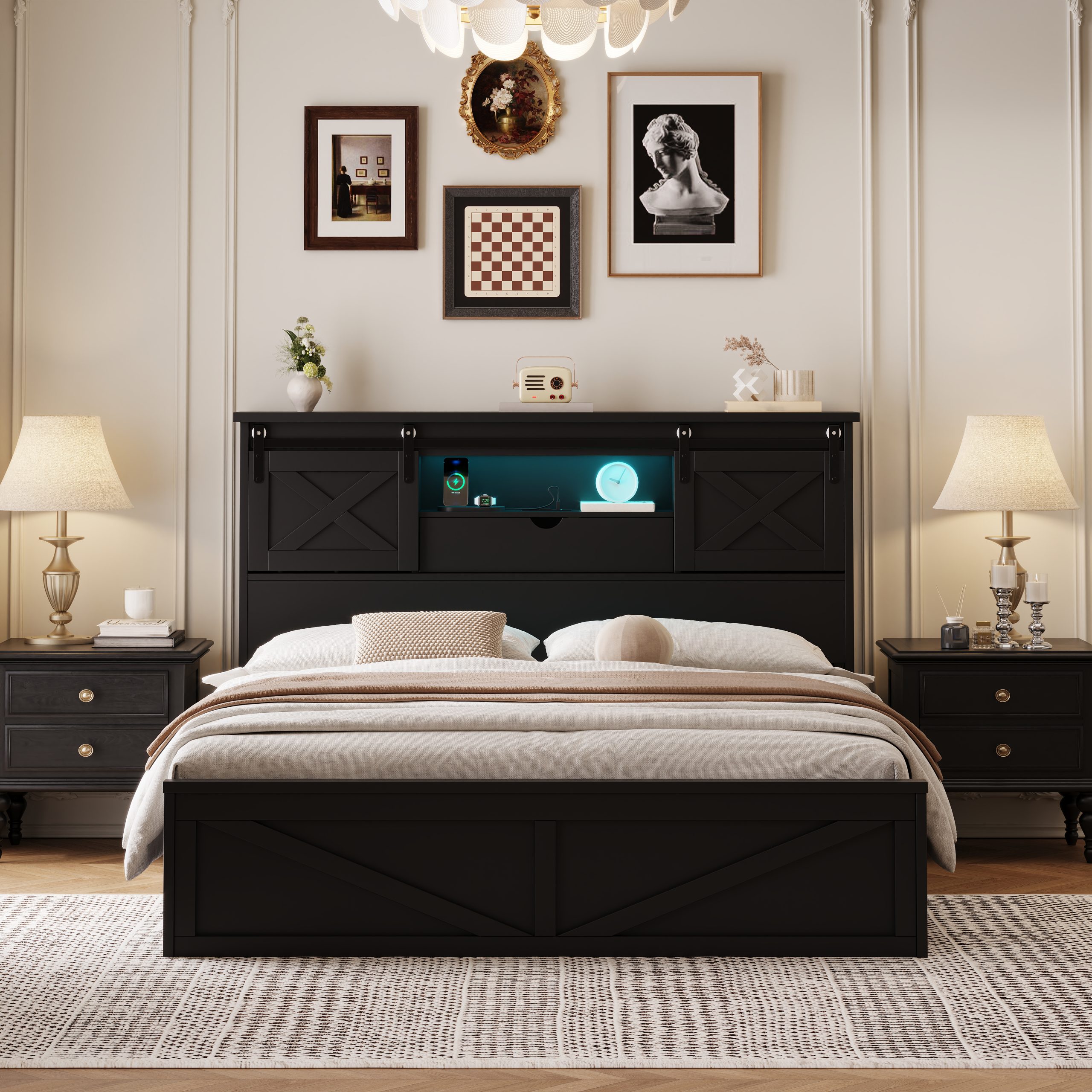 Farmhouse Bed Frame King Size