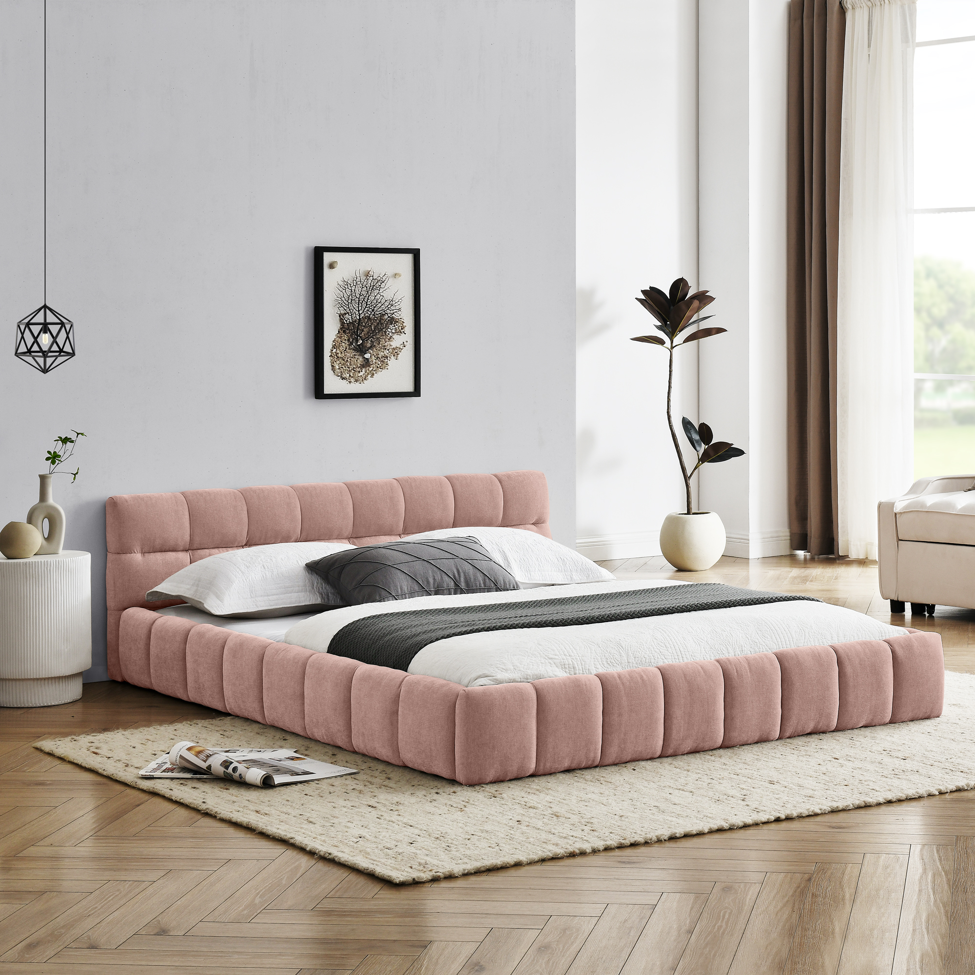 Queen Size Upholstered Bed Frame