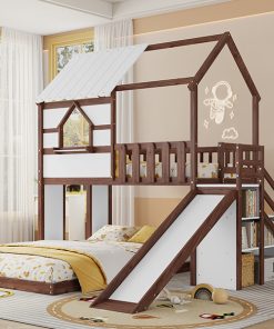 Twin Over Full Kids Bunk Bed Frame