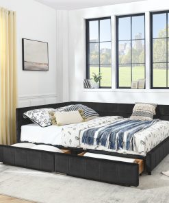 Queen Size Storage Upholstered Tufted Bed Frame
