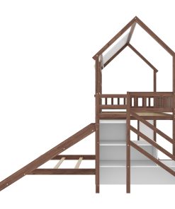 Twin Over Full Kids Bunk Bed Frame
