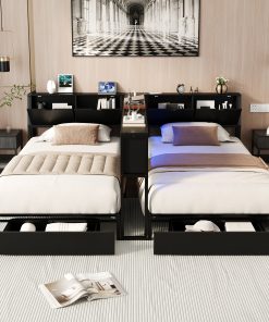 Double Twin Size Bed Frame