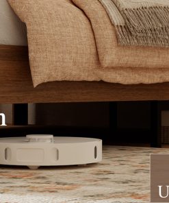 King Size Bed Frame with Rattan Headboard