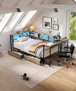 Corner Bed Frame Queen Size