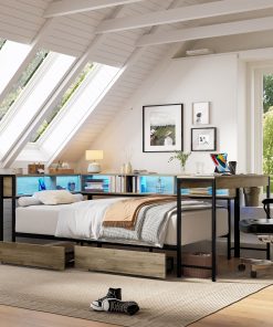 Corner Bed Frame Queen Size