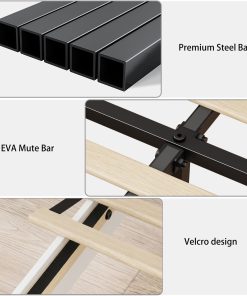 Metal King Size Bed Frame With Charging Station