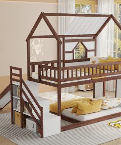 Twin Over Full Kids Bunk Bed Frame