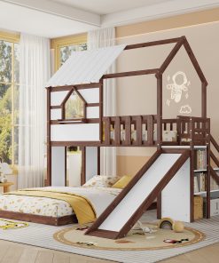 Twin Over Full Kids Bunk Bed Frame