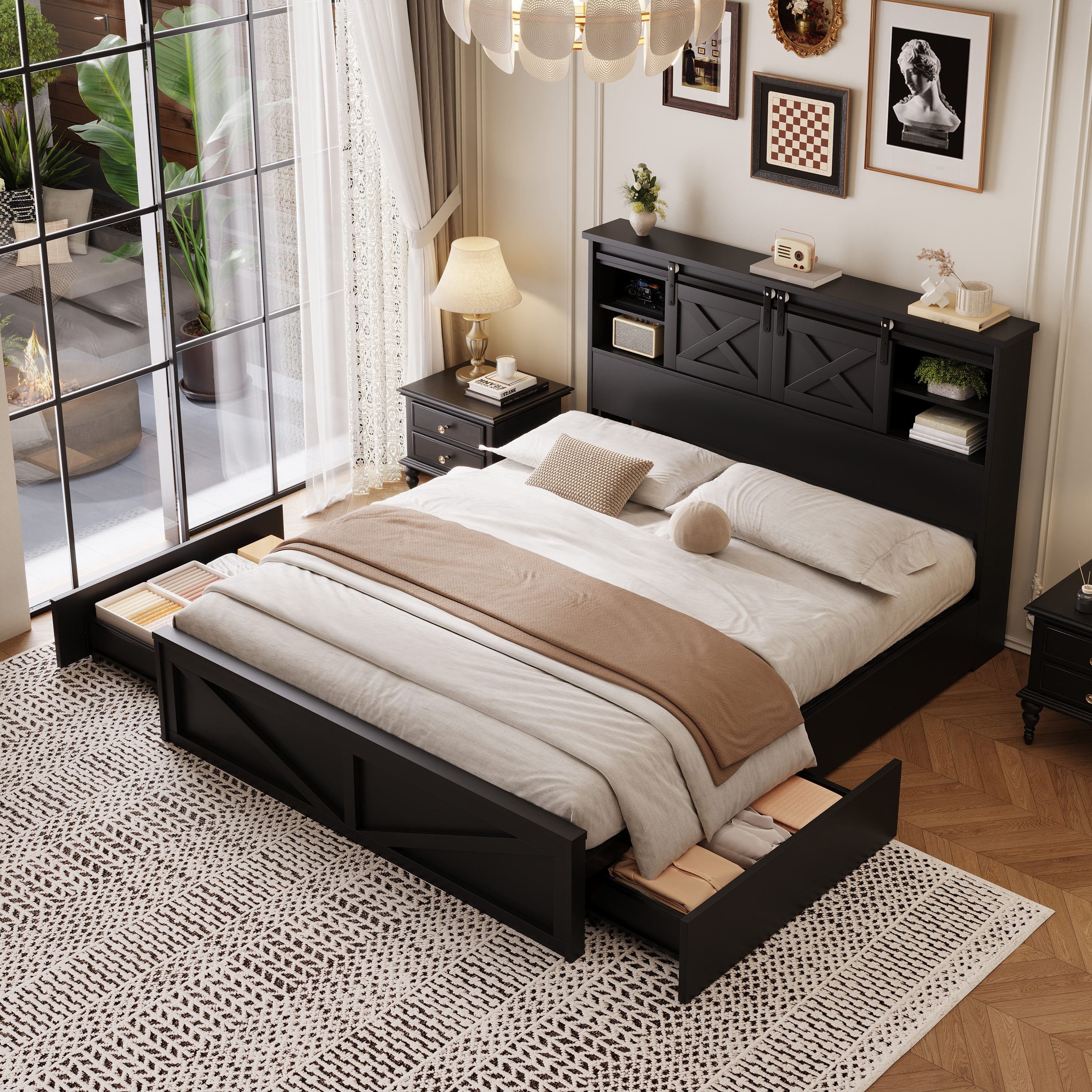 Farmhouse Bed Frame King Size