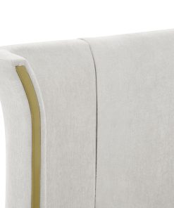 King Size Luxury Wing‑Back Upholstered Bed Frame