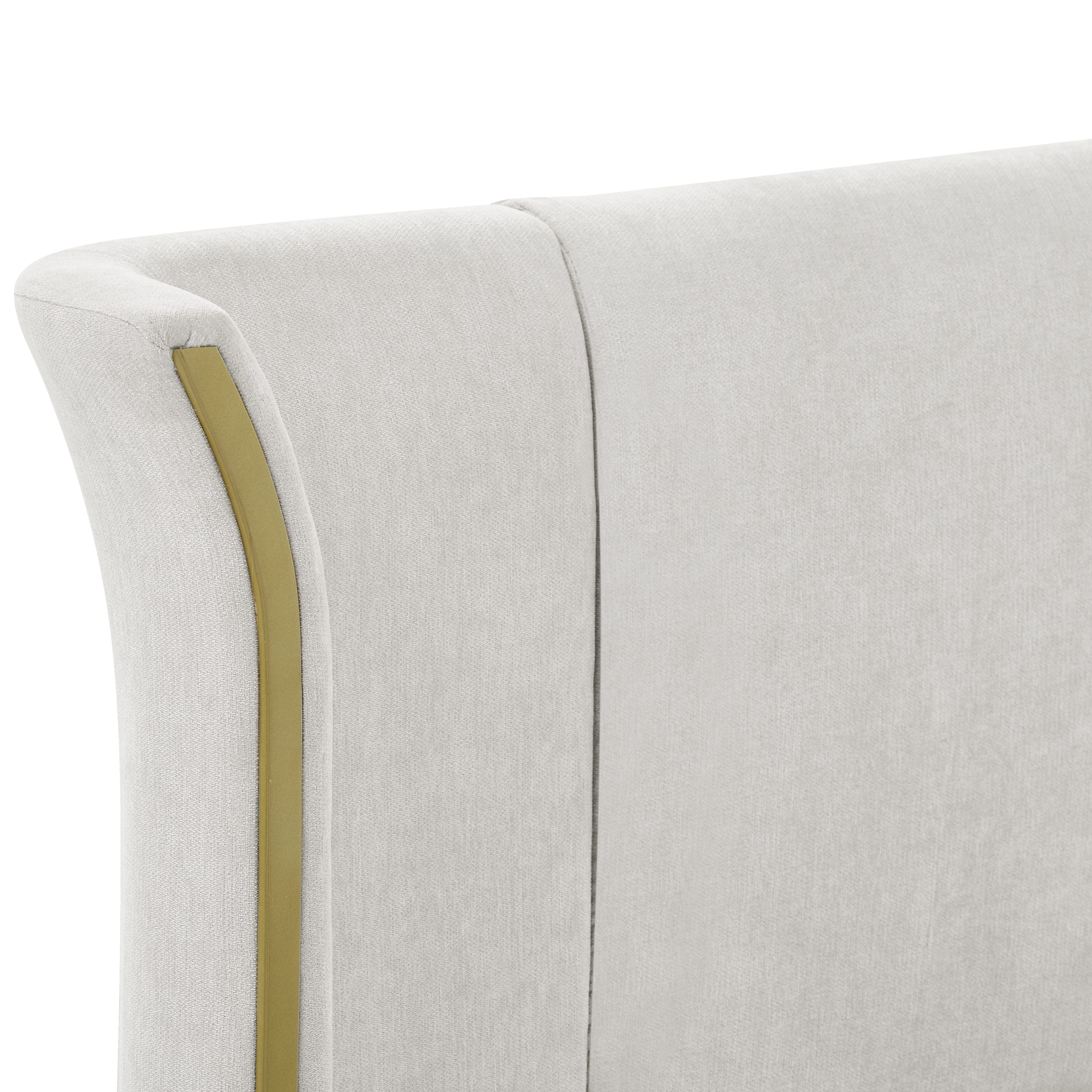 King Size Luxury Wing‑Back Upholstered Bed Frame