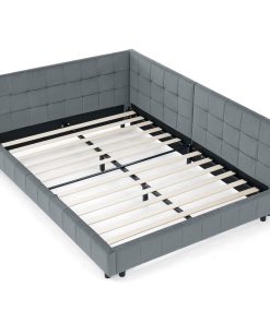 Full Size Upholstered Tufted Bed Frame