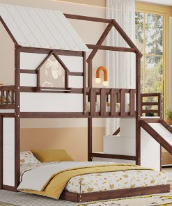 Twin Over Full Kids Bunk Bed Frame