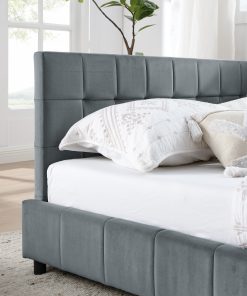 Full Size Upholstered Tufted Bed Frame