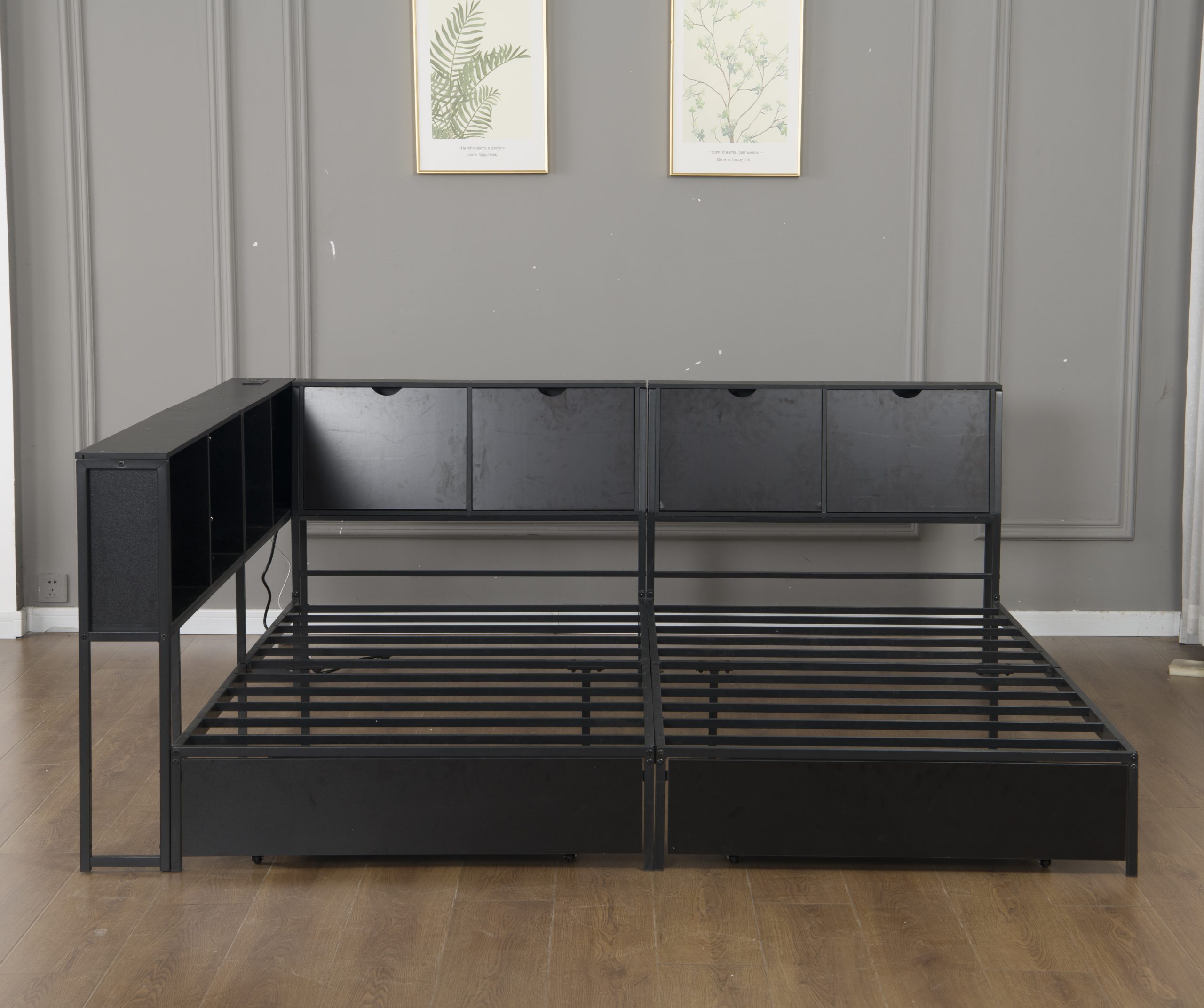 Double Twin Size Bed Frame