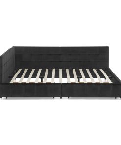 Queen Size Storage Upholstered Tufted Bed Frame