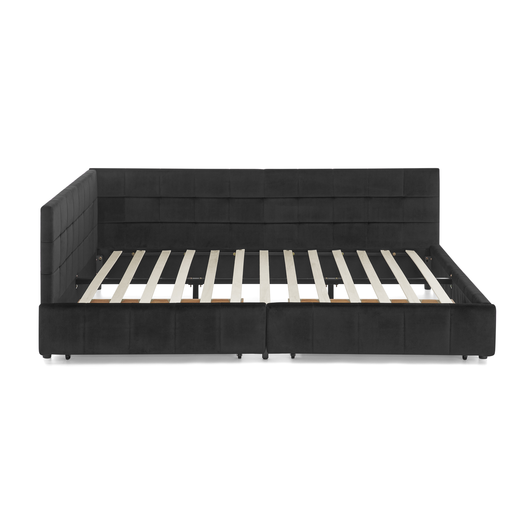 Queen Size Storage Upholstered Tufted Bed Frame