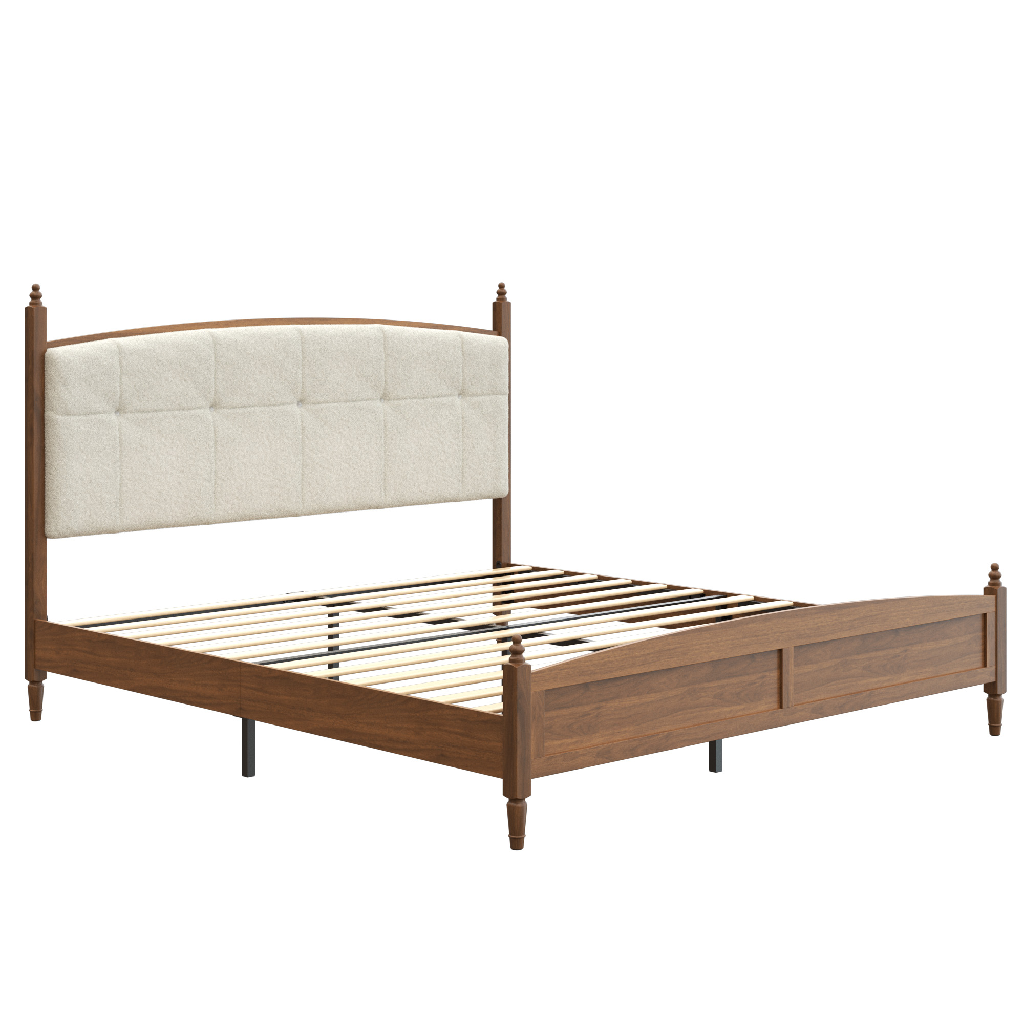 Vintage Spindle-Style King Size Bed Frame