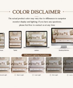 Queen Size Farmhouse Metal Bed Frame