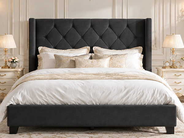 Modern Queen Size Platform Bed Frame