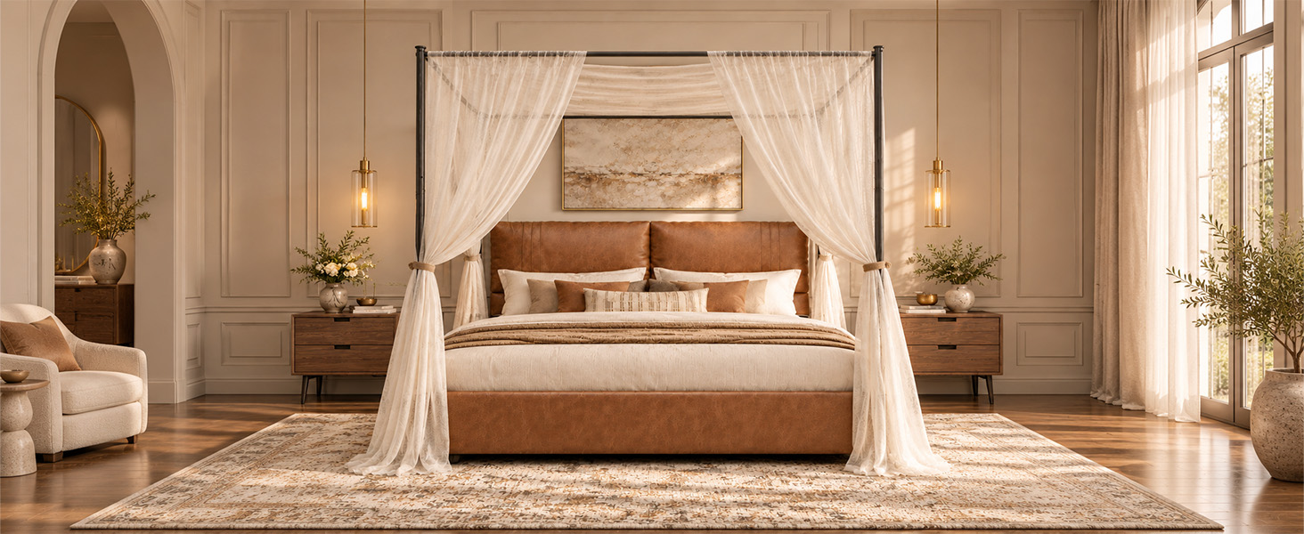 Queen Canopy Bed Frame