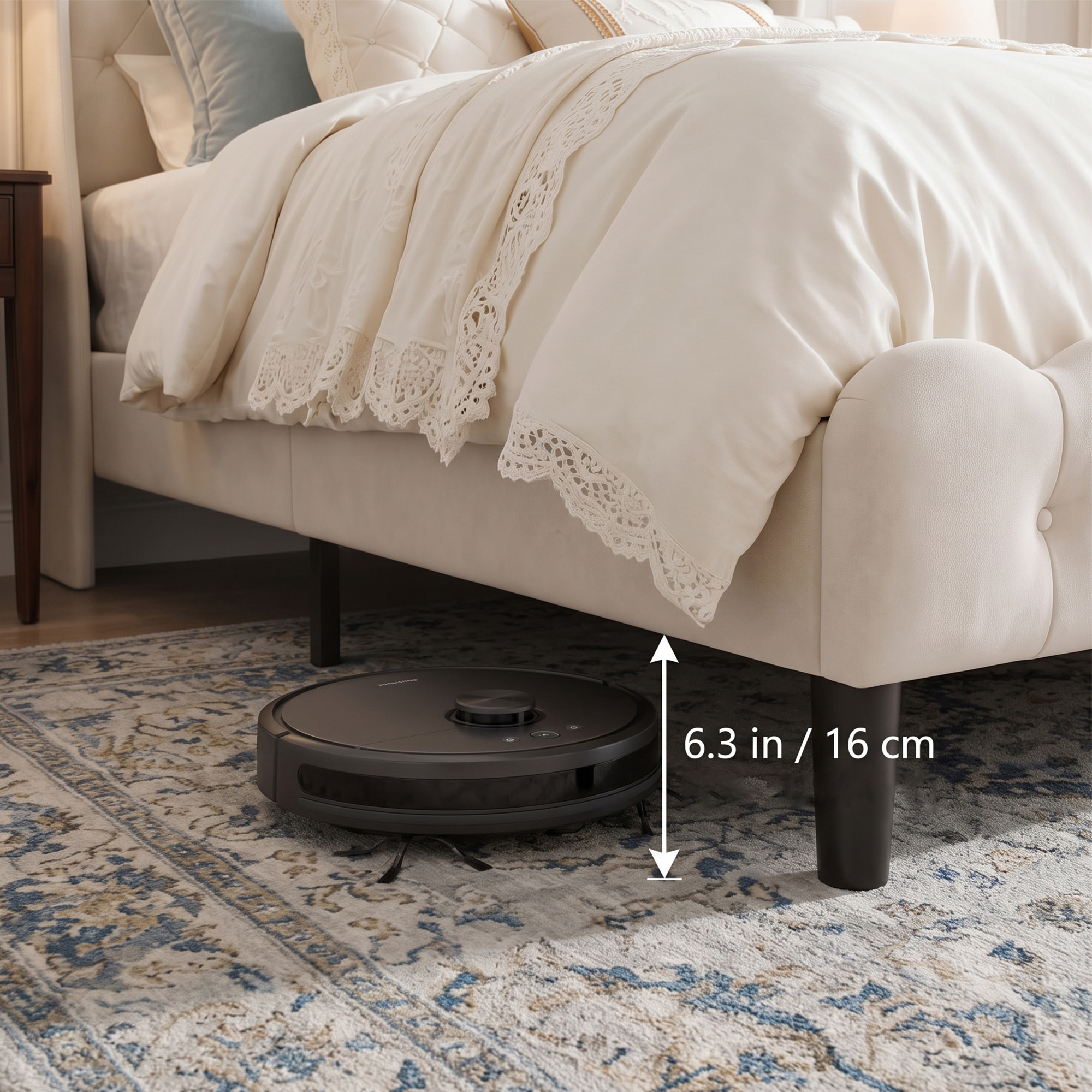 King Upholstered Platform Bed Frame