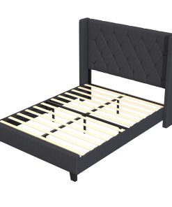 Modern Queen Size Platform Bed Frame