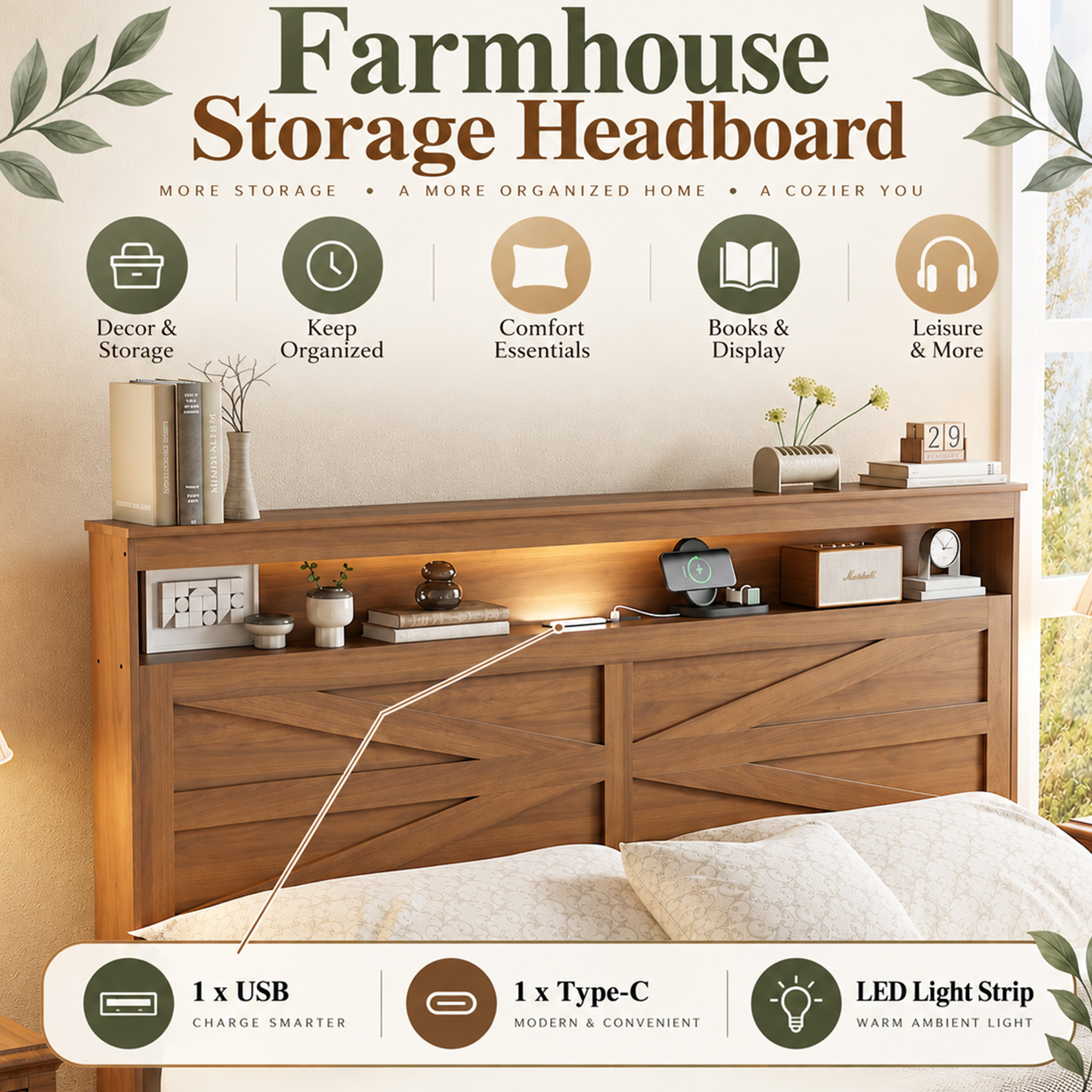 Queen Size Bed Frame Headboard