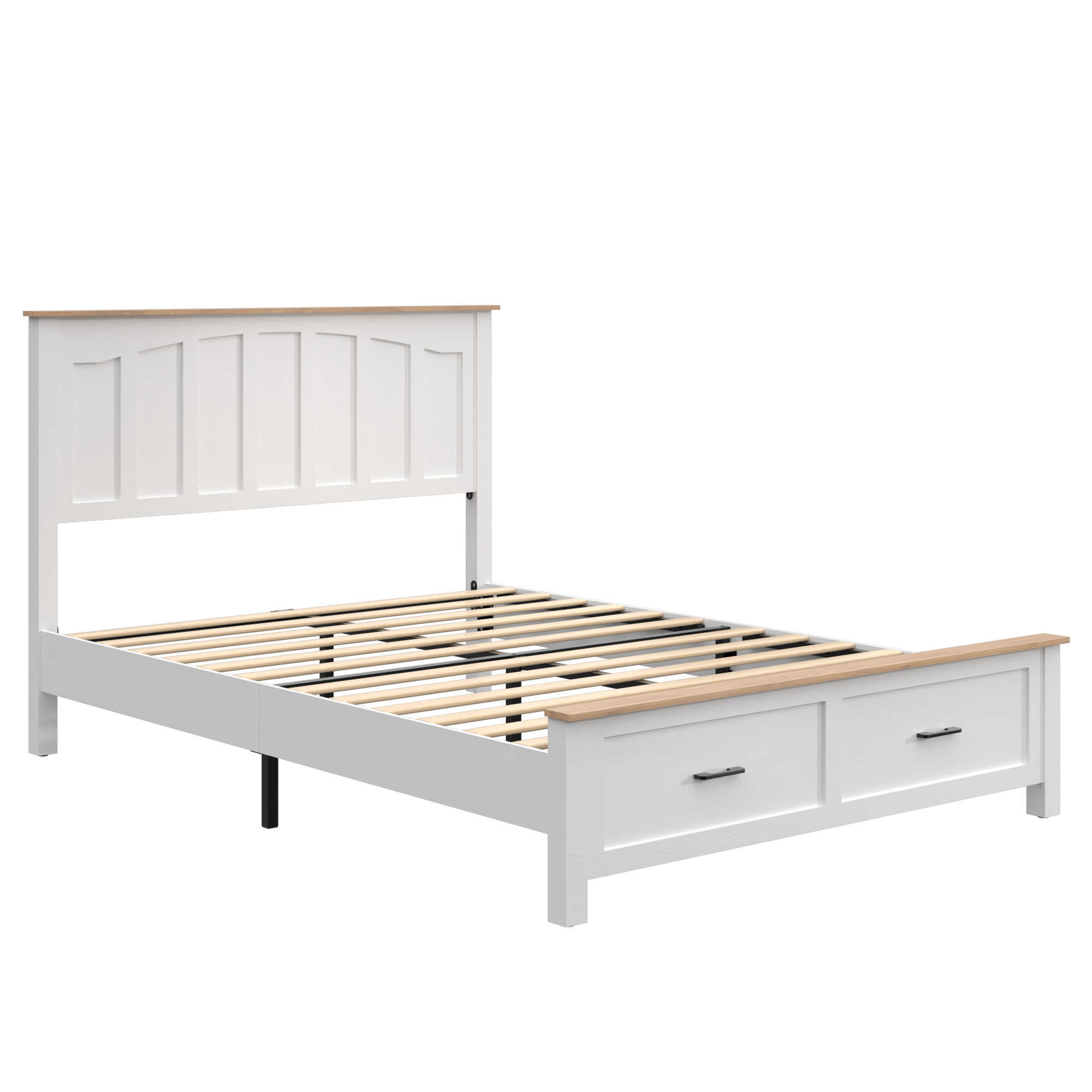Full Size Farmhouse Metal Bed Frame
