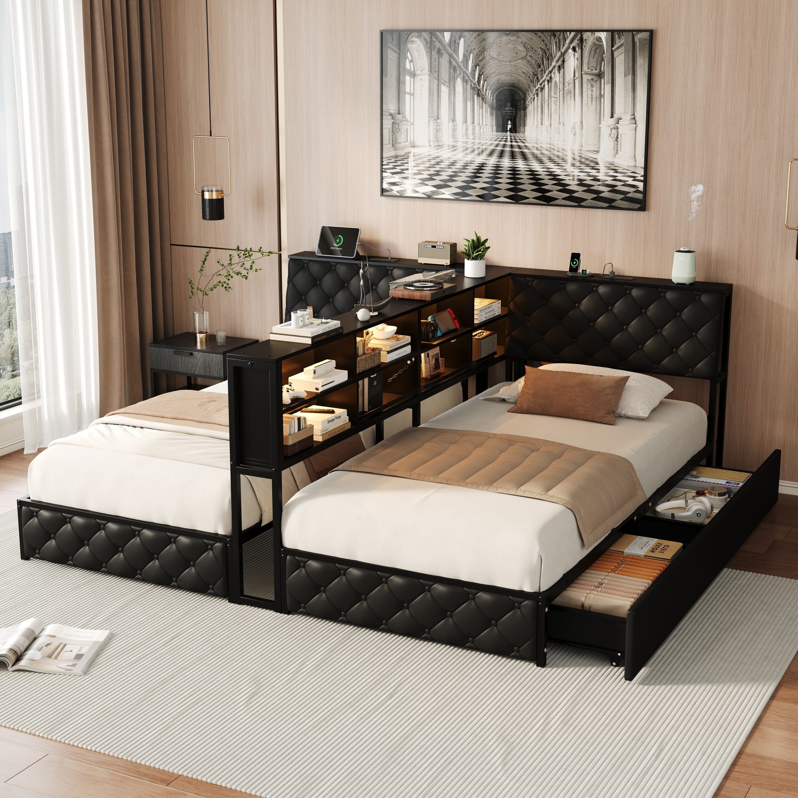Twin Size Corner Bed Frame