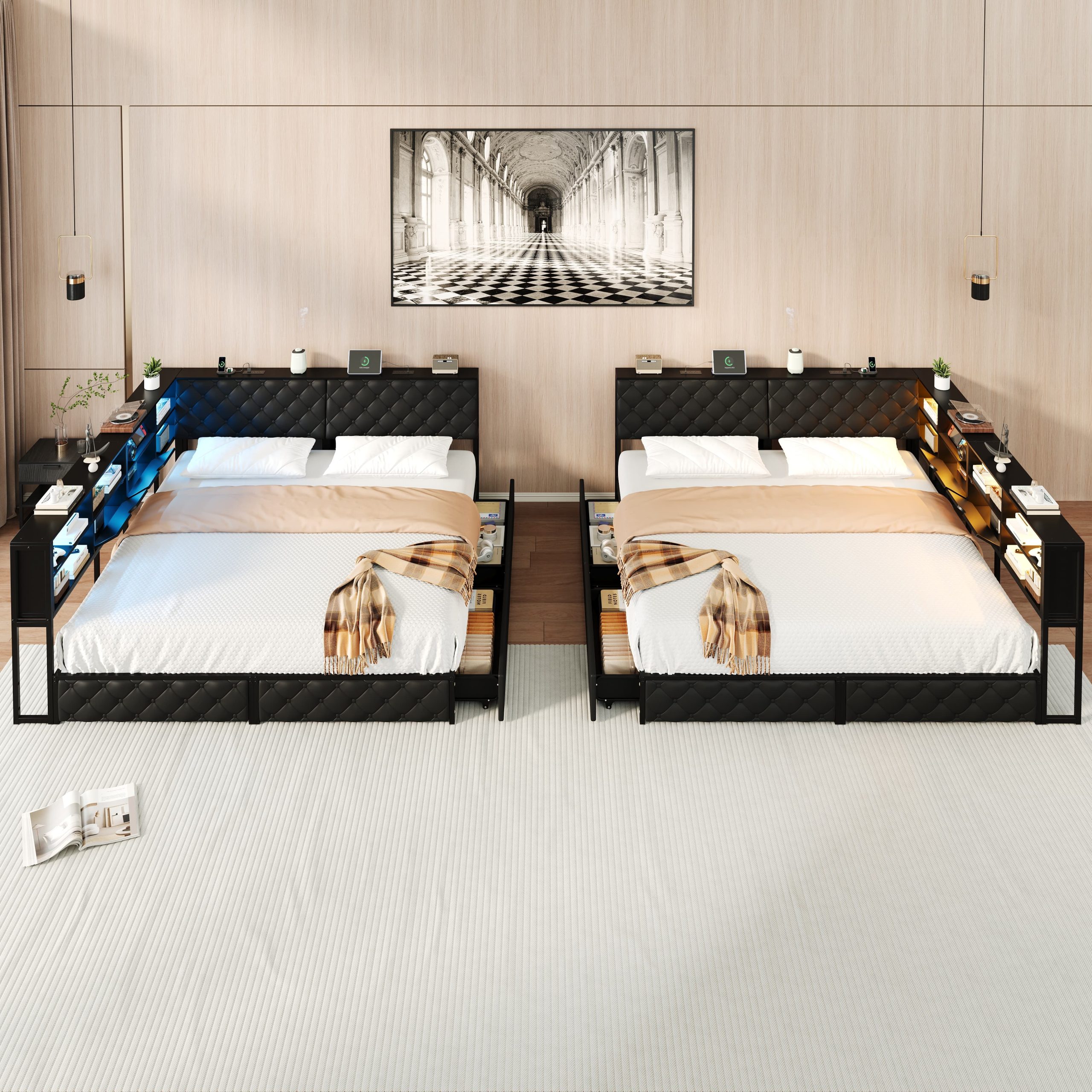 Twin Size Corner Bed Frame