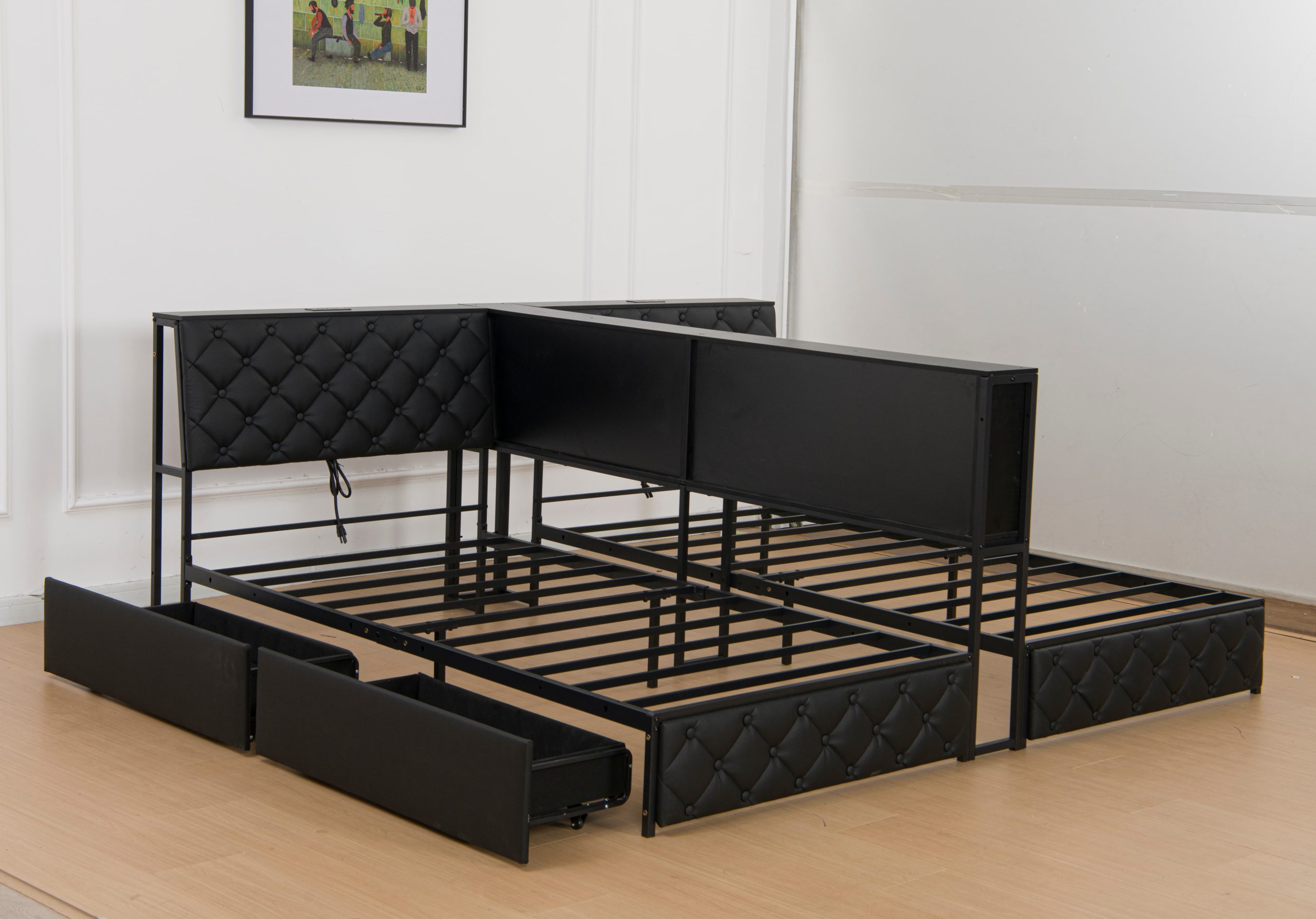 Twin Size Corner Bed Frame