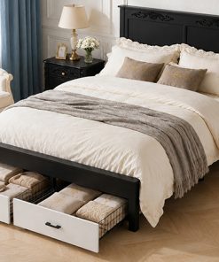 Rustic Farmhouse-style Queen Size Bed