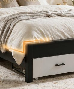 Rustic Farmhouse-style Queen Size Bed