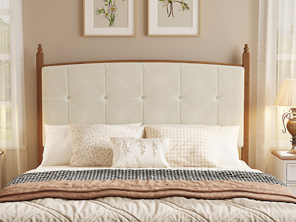 Vintage Spindle-Style Queen Size Bed Frame