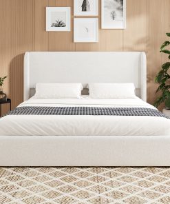 Queen Size Boucle Bed Frame
