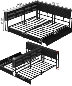 Twin Size Corner Bed Frame