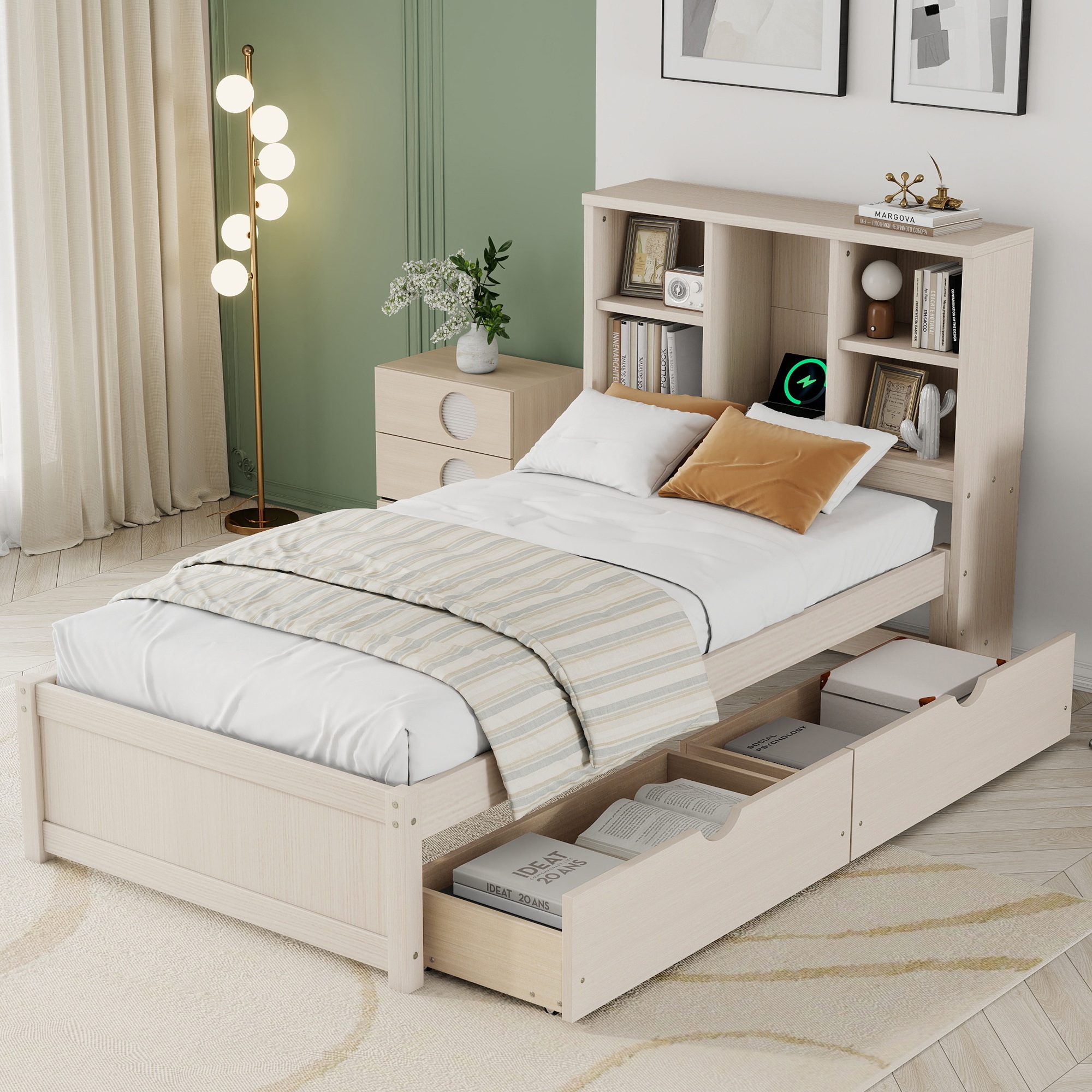 Modern Twin Size Bed Frame