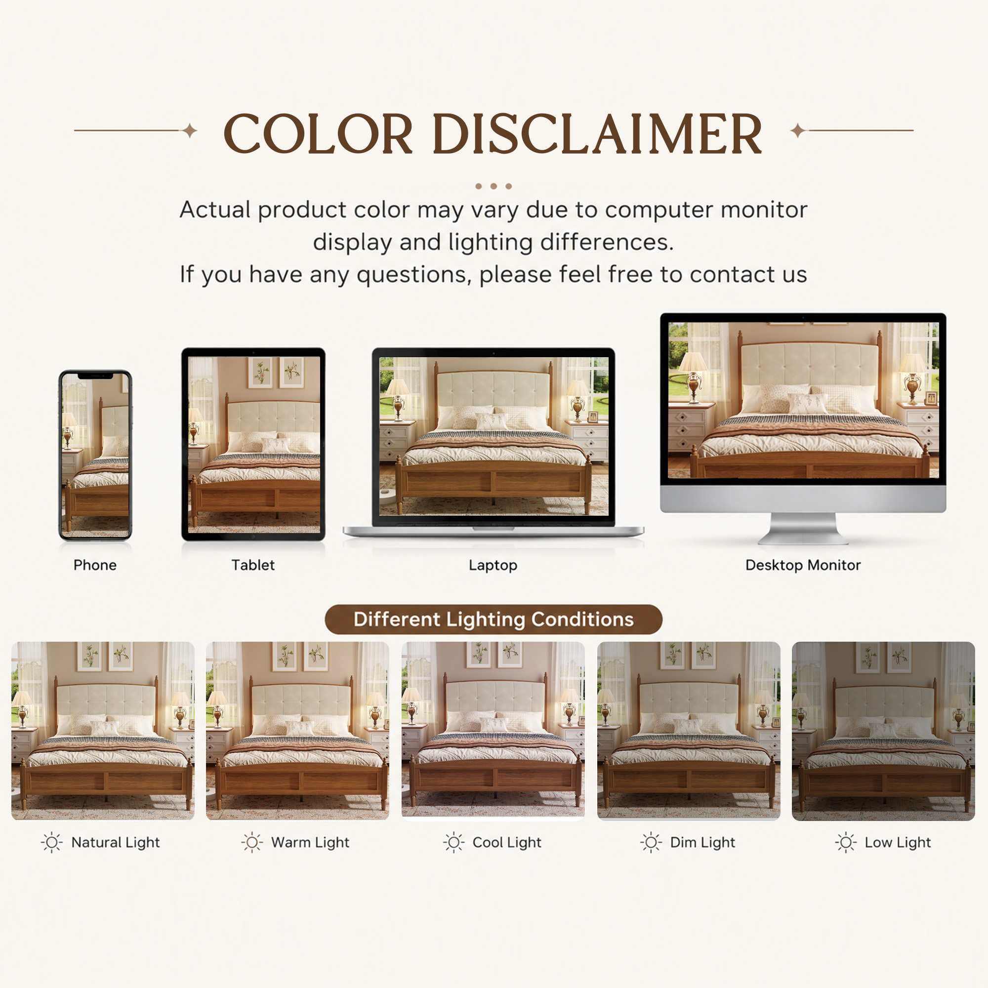Vintage Spindle-Style King Size Bed Frame
