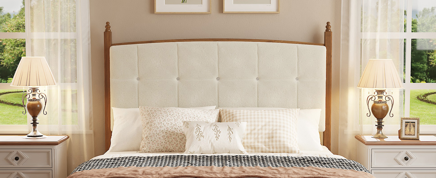 Vintage Spindle-Style Queen Size Bed Frame