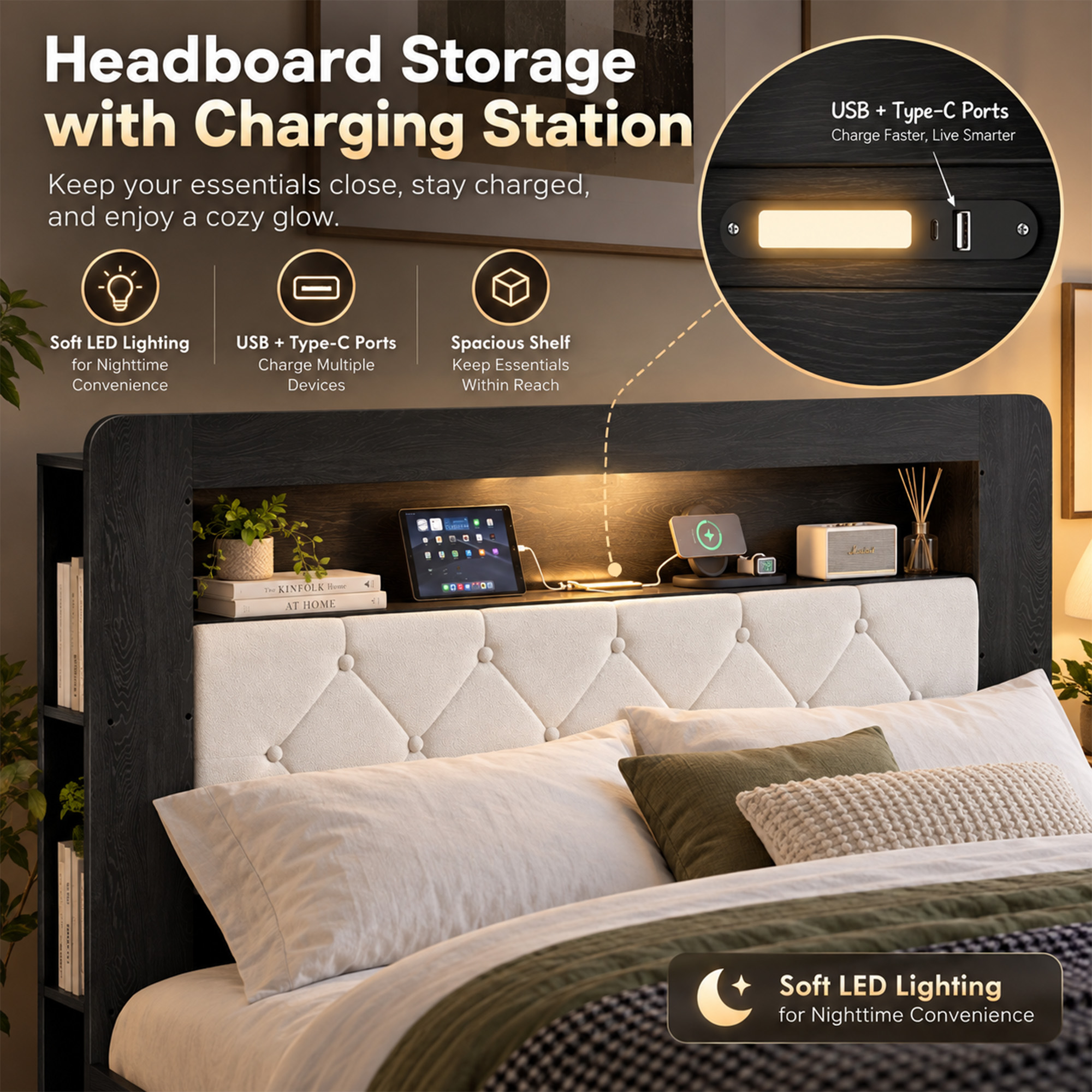 Queen Platform Bed Frame
