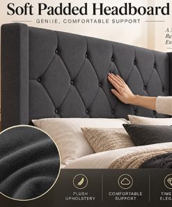 Modern Queen Size Platform Bed Frame