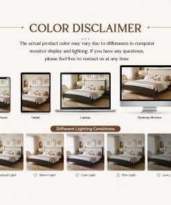 Queen Size Upholstered Platform Bed Frame