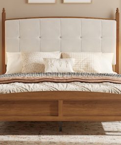 Vintage Spindle-Style Queen Size Bed Frame