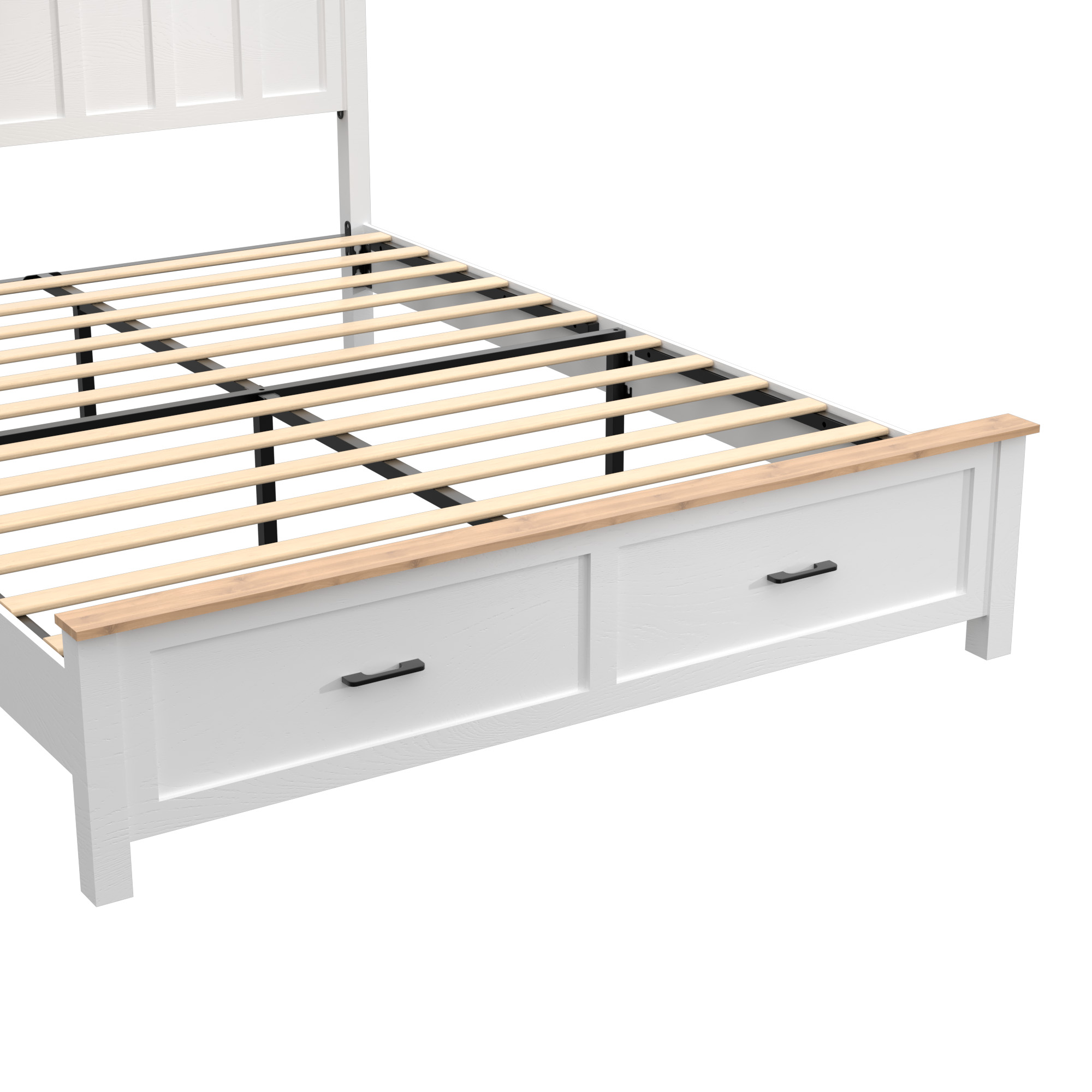 Queen Size Farmhouse Metal Bed Frame