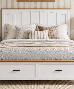 Queen Size Farmhouse Metal Bed Frame