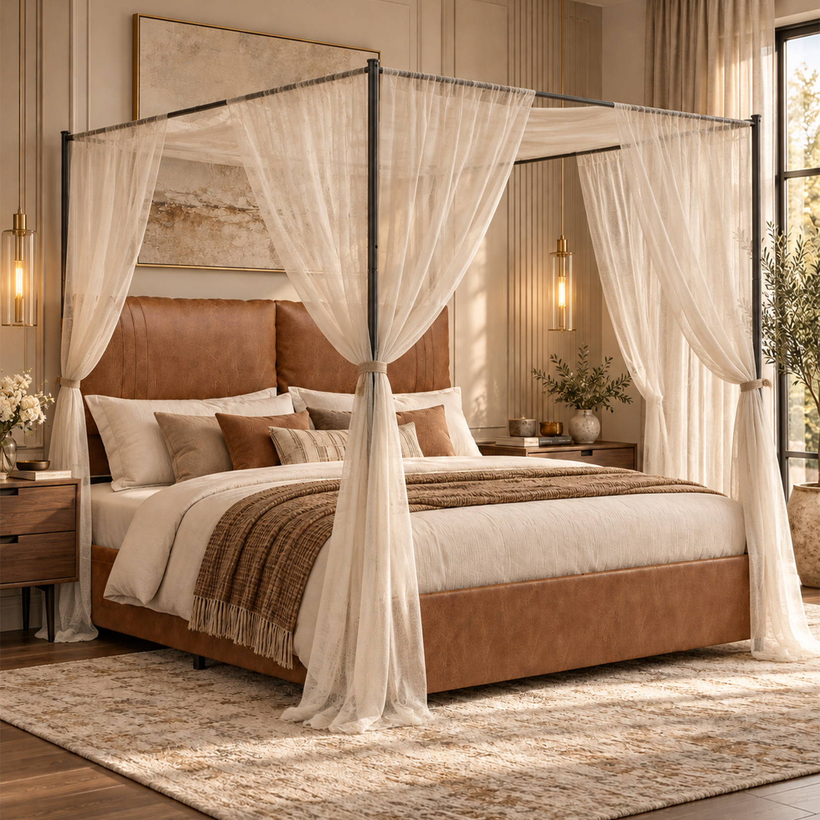 Queen Canopy Bed Frame