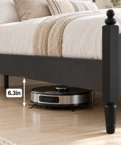 King Size Upholstered Platform Bed Frame