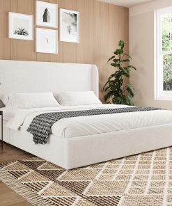 Queen Size Boucle Bed Frame